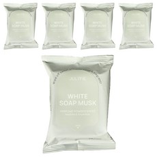 JUL7ME 香氛爽身濕巾 白皂麝香 20入, 116g, 5個