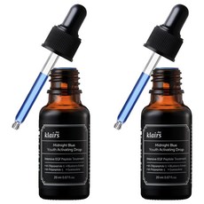클레어스 미드나잇 블루 유스 액티베이팅 드롭 앰플, 20ml, 2개