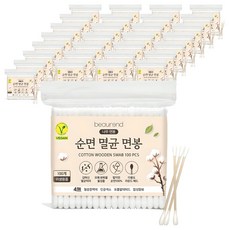 뷰렌드 비건 멸균 나무 면봉, 100개입, 40개