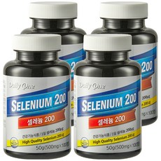 每日一硒 200 其他營養素, 100顆, 4罐