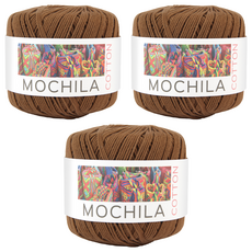 브랜드얀 모칠라코튼 가방소품 뜨개실, 3개, 35연쵸코