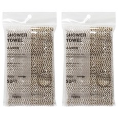 Life smile 艾草沐浴巾, 1入, 棕色, 2個