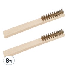 dailed 去除頑固污垢鋼絲刷 木柄 小號, 8個, 單一顏色