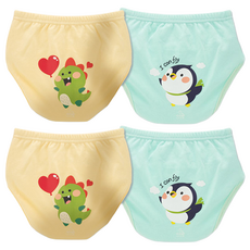 아가짱 프랜들리 6중 배변훈련팬티, 공룡, 펭귄, 2개