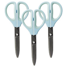 KOKUYO 國譽 SAXA空氣彈力剪 V2氟加工, 藍色, 3支