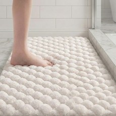 SUNEWZ 家用記憶棉地墊, 白色