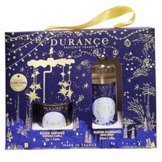 DURANCE 朵昂思 漫天星星香氛禮盒 (蠟燭75g+居家噴霧100ml+旋轉燭罩), 迷霧星空