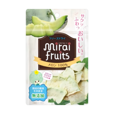 mirai fruits 未來果實 哈密瓜 100%水果製成 無添加 全天然冷凍技術制造, 9個月以上, 10g, 1包