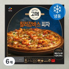 고메 칠리 감바스 피자 (냉동), 350g, 1개입, 6개