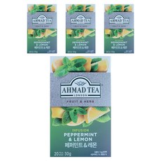AHMAD TEA 胡椒薄荷&檸檬茶包, 1.5g, 20包, 4盒