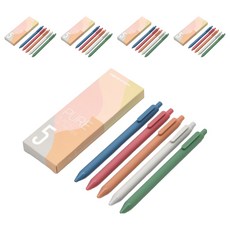 Caco Pure Edition Morandi 中性筆套裝 5 支 0.5 毫米, 混合色, 5套