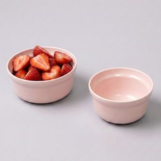 보울보울 국산 노르딕볼볼 공기+대접, 파우더핑크, 공기 + 대접 2p, 1세트