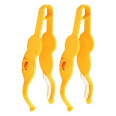 PiYOPiYO 黃色小鴨 奶瓶夾 0歲以上, 黃色, 2個