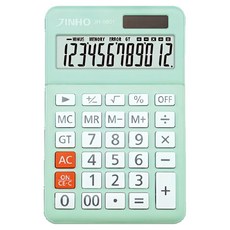 JINHO 京禾 國考機 12位元計算機 JH-6601, 綠色, 1個
