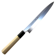 自製V金銀三龍紋柳刃朴木柄 專業料理刀, 原木色 + 銀色, 刃長270mm + 約250 x 100 x 120mm, 1支