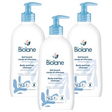 Biolane 法貝兒 2 合 1 身體及頭髮清潔劑, 350ml, 3個