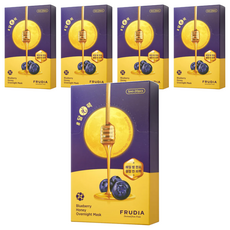 FRUDIA 望莓止渴 藍莓蜂蜜緊好眠晚安凍膜 20個, 100ml, 5盒