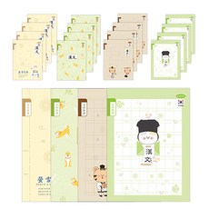 PENPIA 1000小學皇家筆記本8個漢字, 隨機發貨, 20個