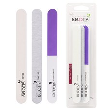 Velotti 高品質自我指甲護理文件 2p + Buffer 1p, 混色, 1套