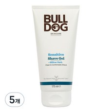 BULLDOG 敏感剃鬍凝膠, 175ml, 5個