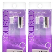 台灣 COSMOS 果凍 玻璃滾珠香水瓶 5ml, 透明色, 2個
