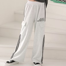 J-KID JUNIOR 兒童寬版工裝運動褲