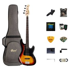콜트 GB34JJ 3TS 베이스 기타, 3 Tone Sunburst, 1개