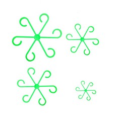마샤투 식물 화초 지지대 4종 세트 그린, 1세트
