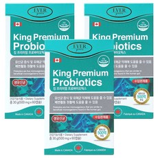 에버그린 킹 프리미엄 프로바이오틱스, 60정, 3개
