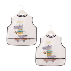 Ilsangsokbanzzak 嬰兒背心式防水圍兜, 鱷魚, 2件