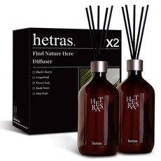 헤트라스 프리미엄 대용량 디퓨저, 플라워파크, 500ml, 2개