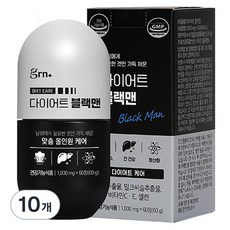 GRN 다이어트 블랙맨 60g, 60정, 10개