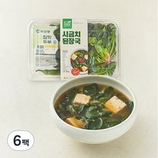 프레시밀 시금치 된장국, 520g, 6팩