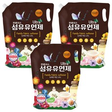 The Consensus 高濃縮纖維柔軟精 嬰兒爽身粉香 補充包, 2.05L, 3個