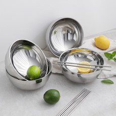 시샘 깊은이중면기 20cm + 젓가락, 4세트