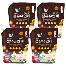 The Consensus 高濃縮纖維柔軟精 嬰兒爽身粉香 補充包, 2.05L, 4個