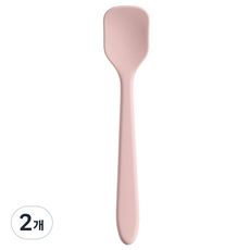 이지실리 실리콘 이유식 요거트 스푼, 핑크, 2개