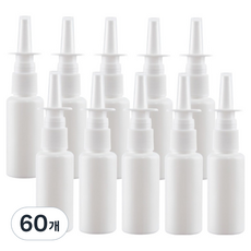 포근상점 코스프레이 식염수 세척 공병 용기 화이트 30ml, 60개