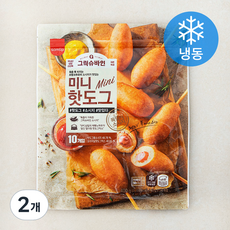 그릭슈바인 미니 핫도그 (냉동), 40g, 2개, 10개입