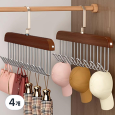 米努家 360度多功能旋轉衣架, 4個, 復古