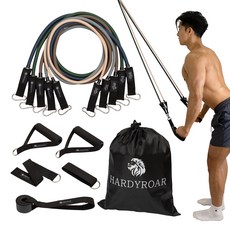 하디로어 라텍스 멀티 튜빙밴드 5종 세트, 1세트, 혼합색상