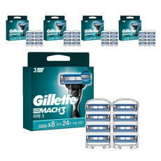 Gillette 吉列 Mach3鋒速系列刮鬍刀頭, 8入, 5組