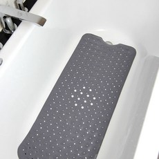 Spazioel 浴缸防滑吸附墊 100 x 40 cm, 灰色, 1個