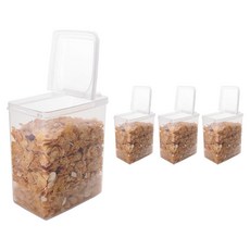 나카야 스탠딩 캐니스터 밀폐용기, 4개, 1.7L