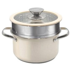 CORNINGWARE 不鏽鋼雙耳蒸籠湯鍋 電磁爐適用, 18cm