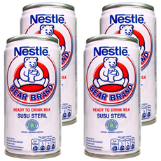 BEAR BRAND 熊牌 SUSU CAP BERUANG 奶水, 189ml, 4罐