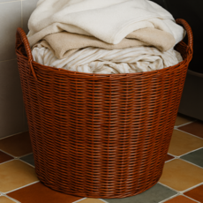 Alpha Commerce 籐製洗衣籃, 棕色