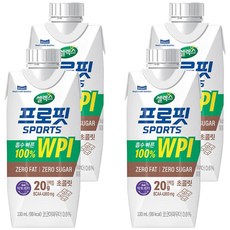셀렉스 프로핏 스포츠 초콜릿, 330ml, 4개