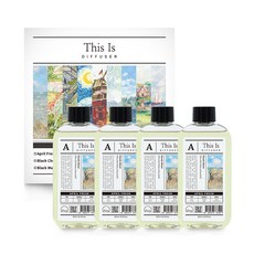 디스이즈명화 디퓨저 리필 4p, 에이프릴프레쉬, 200ml, 4개
