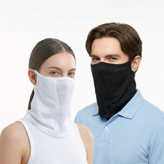 Crocodile 鱷魚 防紫外線臉部護罩 圍脖式 CD341, 2個, 綜合款(黑色 + 白色)